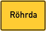 Place name sign Röhrda