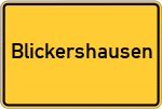 Place name sign Blickershausen