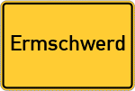 Place name sign Ermschwerd
