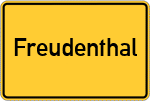 Place name sign Freudenthal