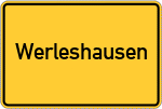 Place name sign Werleshausen