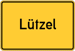 Place name sign Lützel