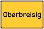 Place name sign Oberbreisig