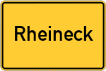 Place name sign Rheineck