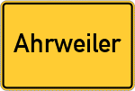 Place name sign Ahrweiler