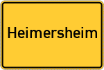 Place name sign Heimersheim, Ahr
