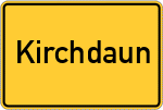 Place name sign Kirchdaun
