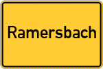 Place name sign Ramersbach