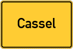 Place name sign Cassel