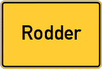 Place name sign Rodder, Eifel