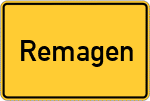 Place name sign Remagen