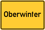 Place name sign Oberwinter
