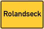 Place name sign Rolandseck