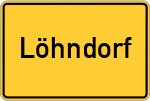 Place name sign Löhndorf
