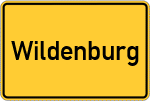 Place name sign Wildenburg