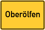 Place name sign Oberölfen