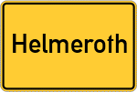 Place name sign Helmeroth