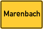 Place name sign Marenbach