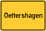 Place name sign Oettershagen