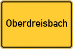 Place name sign Oberdreisbach