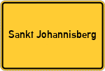 Place name sign Sankt Johannisberg