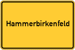 Place name sign Hammerbirkenfeld