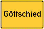 Place name sign Göttschied