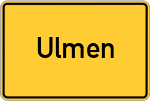 Place name sign Ulmen