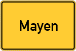 Place name sign Mayen