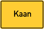 Place name sign Kaan