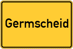 Place name sign Germscheid