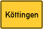 Place name sign Köttingen, Westerwald