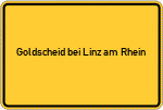 Place name sign Goldscheid bei Linz am Rhein