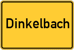 Place name sign Dinkelbach, Wied