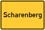 Place name sign Scharenberg