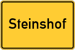 Place name sign Steinshof, Wied