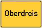 Place name sign Oberdreis