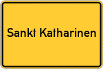 Place name sign Sankt Katharinen