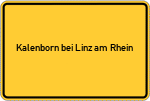 Place name sign Kalenborn bei Linz am Rhein