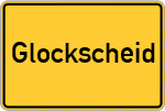 Place name sign Glockscheid