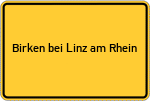 Place name sign Birken bei Linz am Rhein