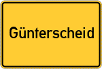Place name sign Günterscheid