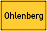 Place name sign Ohlenberg