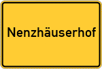 Place name sign Nenzhäuserhof