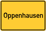 Place name sign Oppenhausen
