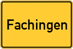 Place name sign Fachingen