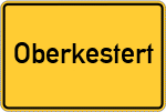 Place name sign Oberkestert