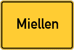 Place name sign Miellen