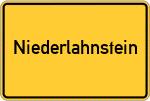 Place name sign Niederlahnstein