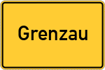 Place name sign Grenzau